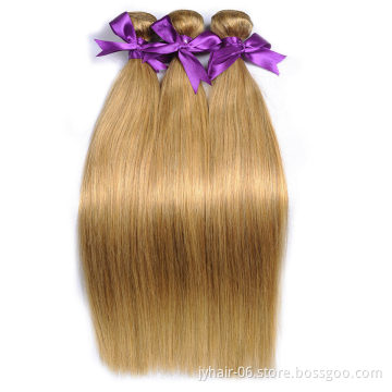 xuchang hair factory wholesale brazilian hair, colored #27 virgin brazilian  hair bundles